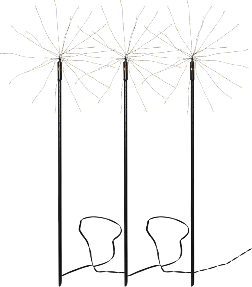 LED-Dekostab 'Firework Outdoor', 3er Set, 65x200 cm Bild 1