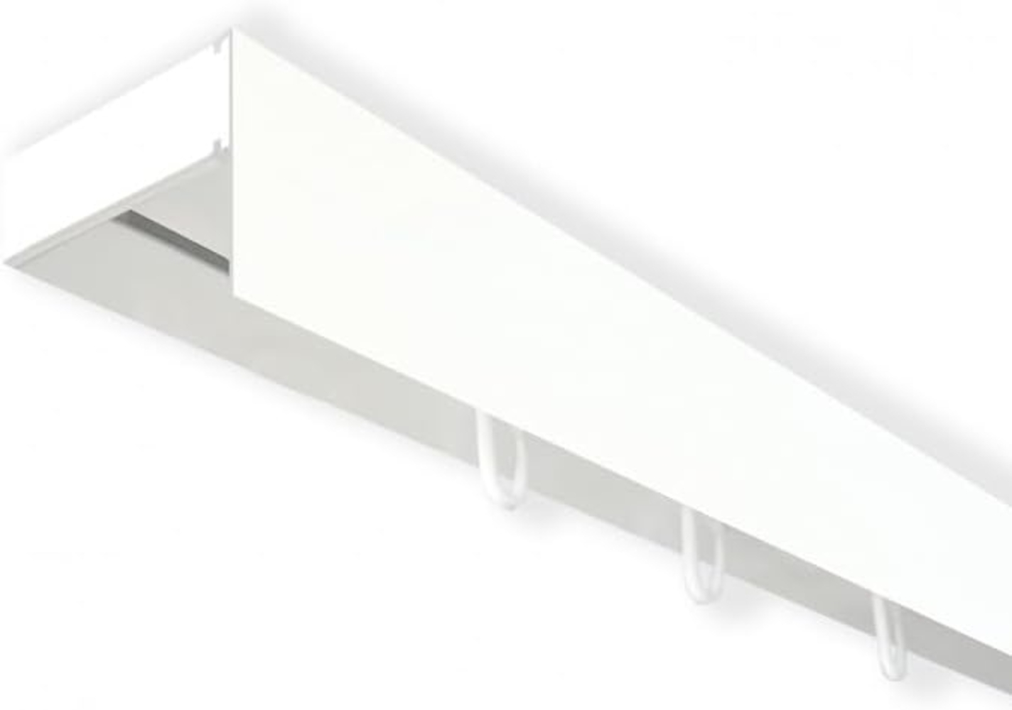 SN DECO GROUP Gardinenschiene Vorhangschiene SH (1) mit Blende 5 cm, 1-läufig, Fixmaß, mit Bohren, verschraubt, Kunststoff Bild 1