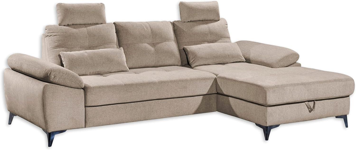 Luxuriöses Ecksofa Auckland mit Schlaffunktion und Bettkasten von Ed Exciting Design Bild 1