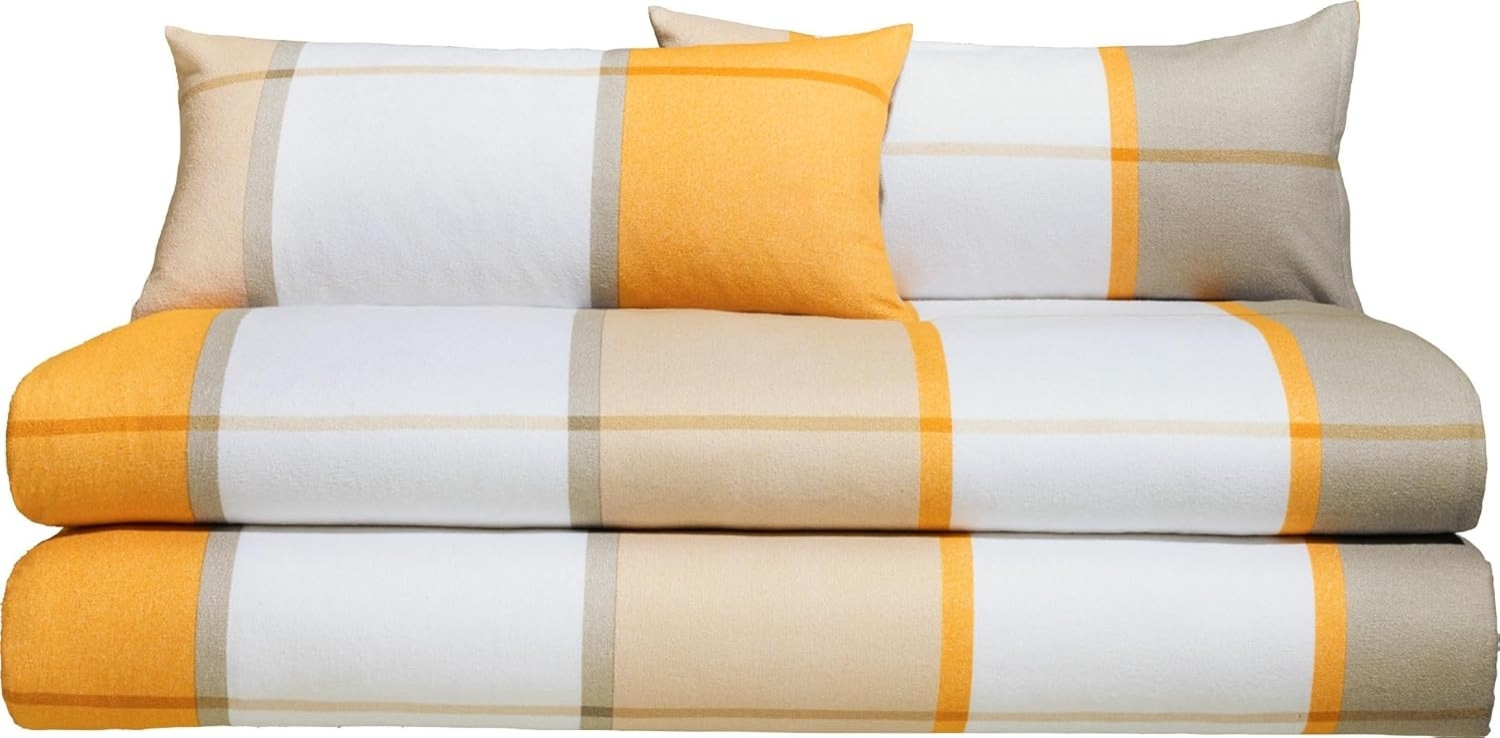 Erwin Müller Bettwäsche Bettwäsche Sparpaket 4-tlg, Frottier, Weichfrottier Karo Bild 1