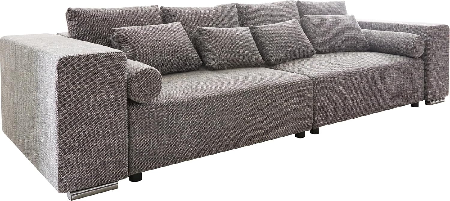 Couch Marbeya Hellgrau 290x110 cm mit Schlaffunktion Big-Sofa Bild 1