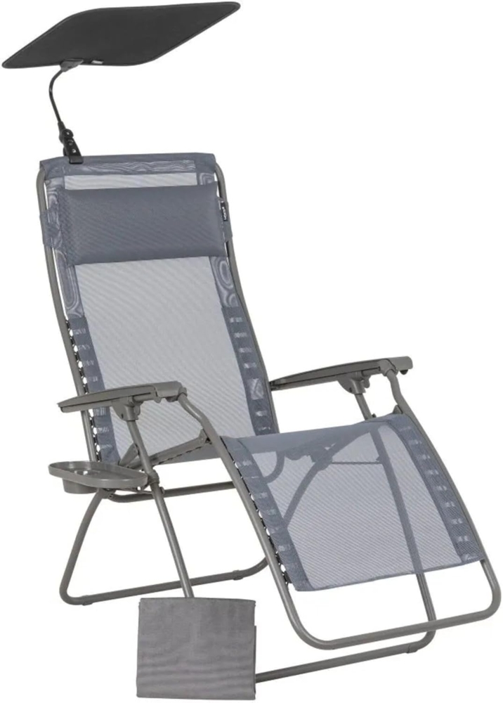 ZEN Relax Gartenliege, Batyline® Bezug: Silex, Stahlrohrgestell: Titane Bild 1