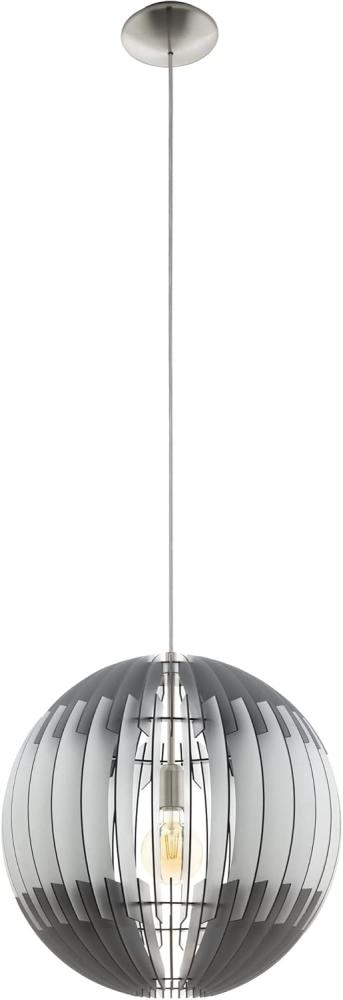 Eglo 96747 Hängeleuchte Lamellenlampe OLMERO Ø 40cm dimmbar in grau, weiß Bild 1