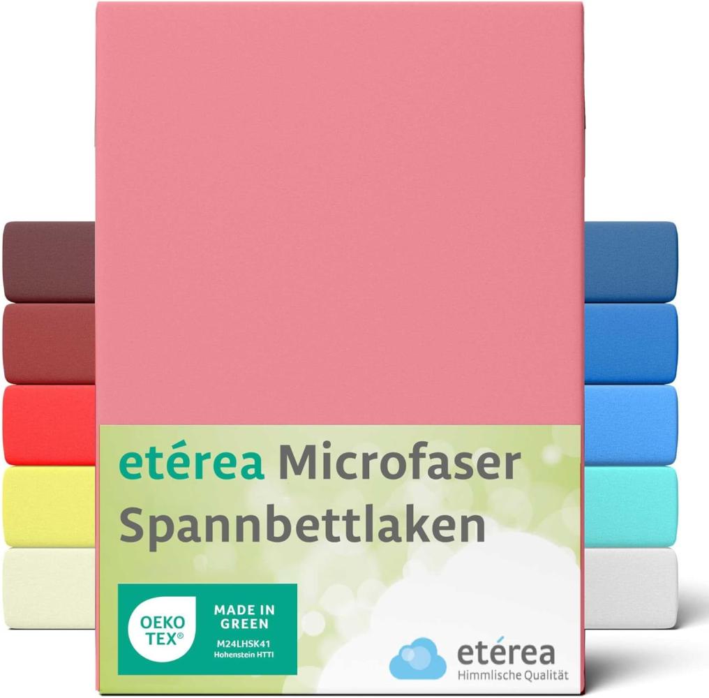 etérea Microfaser Spannbettlaken Rosa 60x120 - 70x140 cm Bild 1