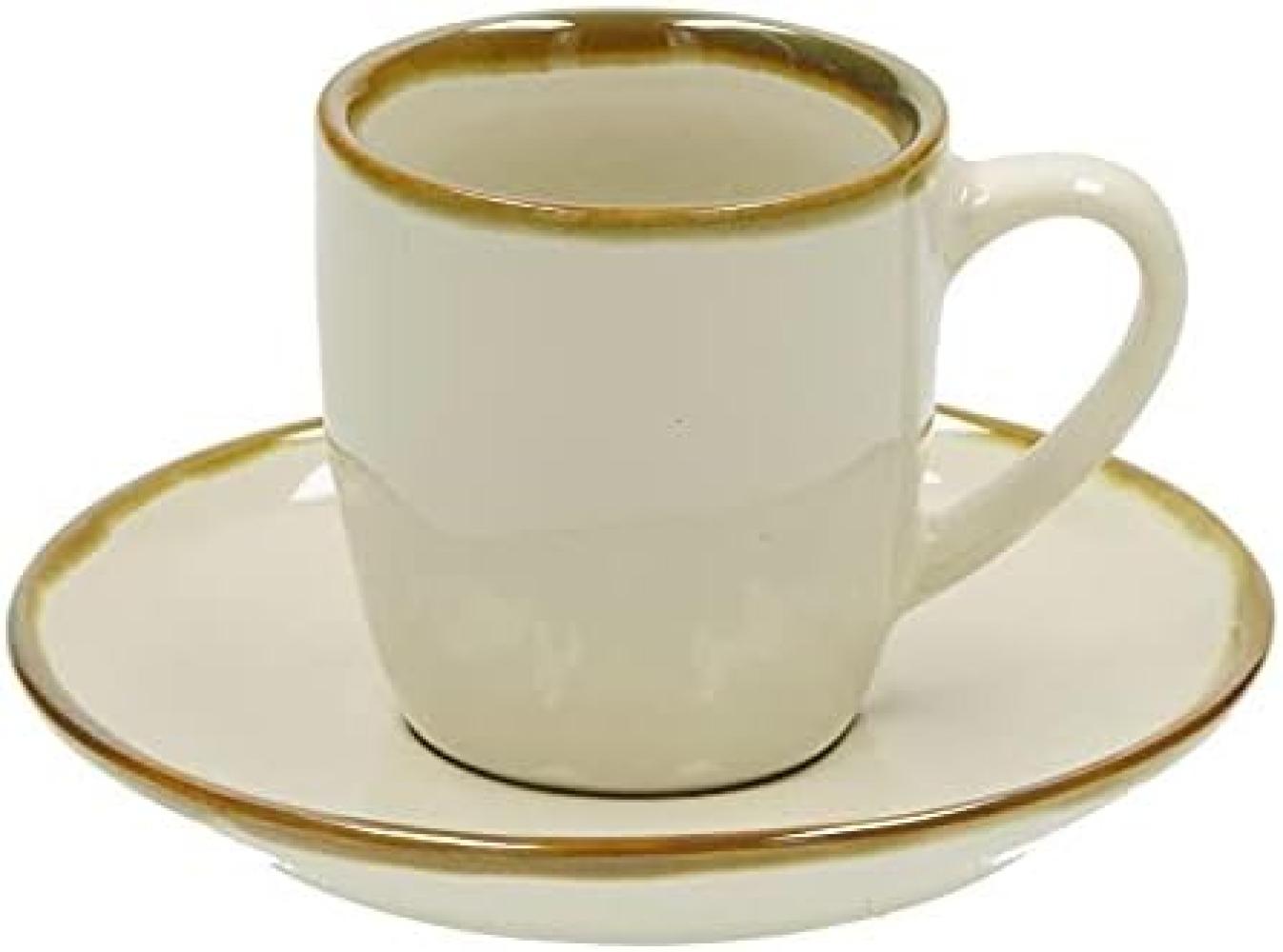 Espressotasse mit Untertasse Concerto AVORIO Ivory Bild 1