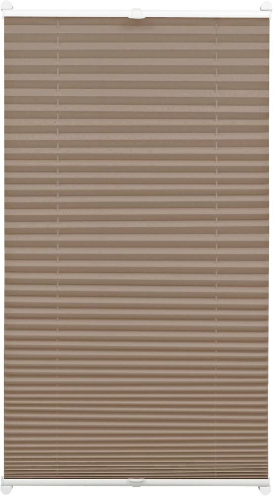 Gardinia EasyFix Plissee, mit 2 Bedienschienen, Taupe, 130 x 60 cm Bild 1