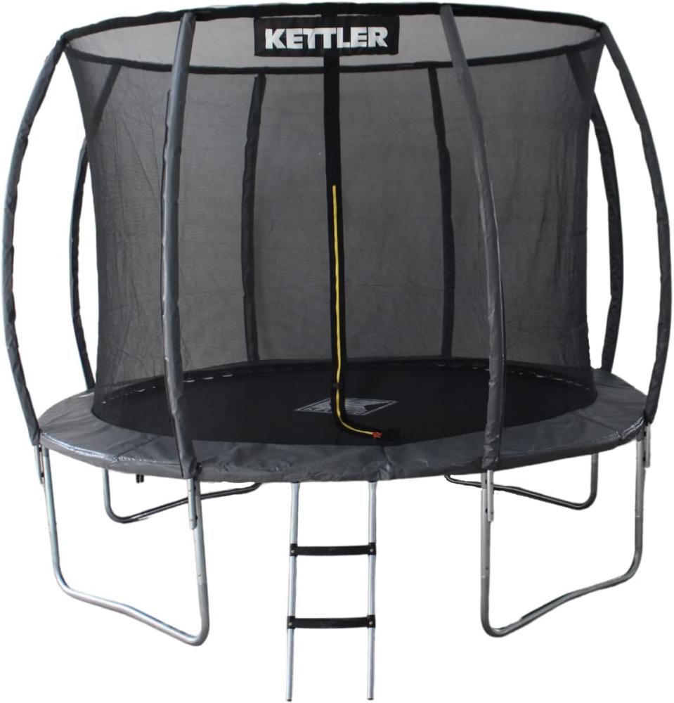 KETTLER Outdoor Trampolin JUMP inkl. Sicherheitsnetz, Schwarz/Grau Ø 305 cm Bild 1