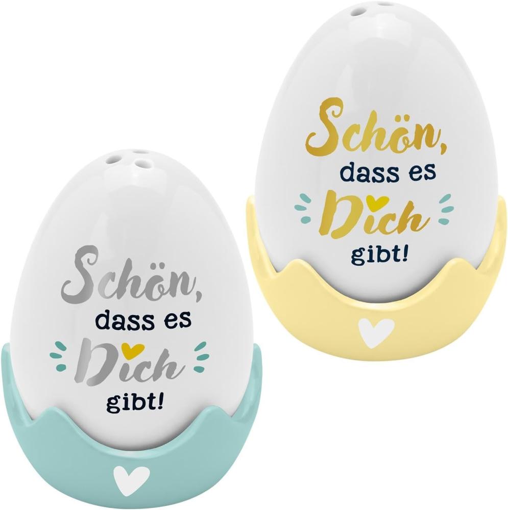 Sheepworld Eierbecher Eierbecher Salz Pfeffer Streuer Set Gewürzstreuer Geschenk-Set Bild 1