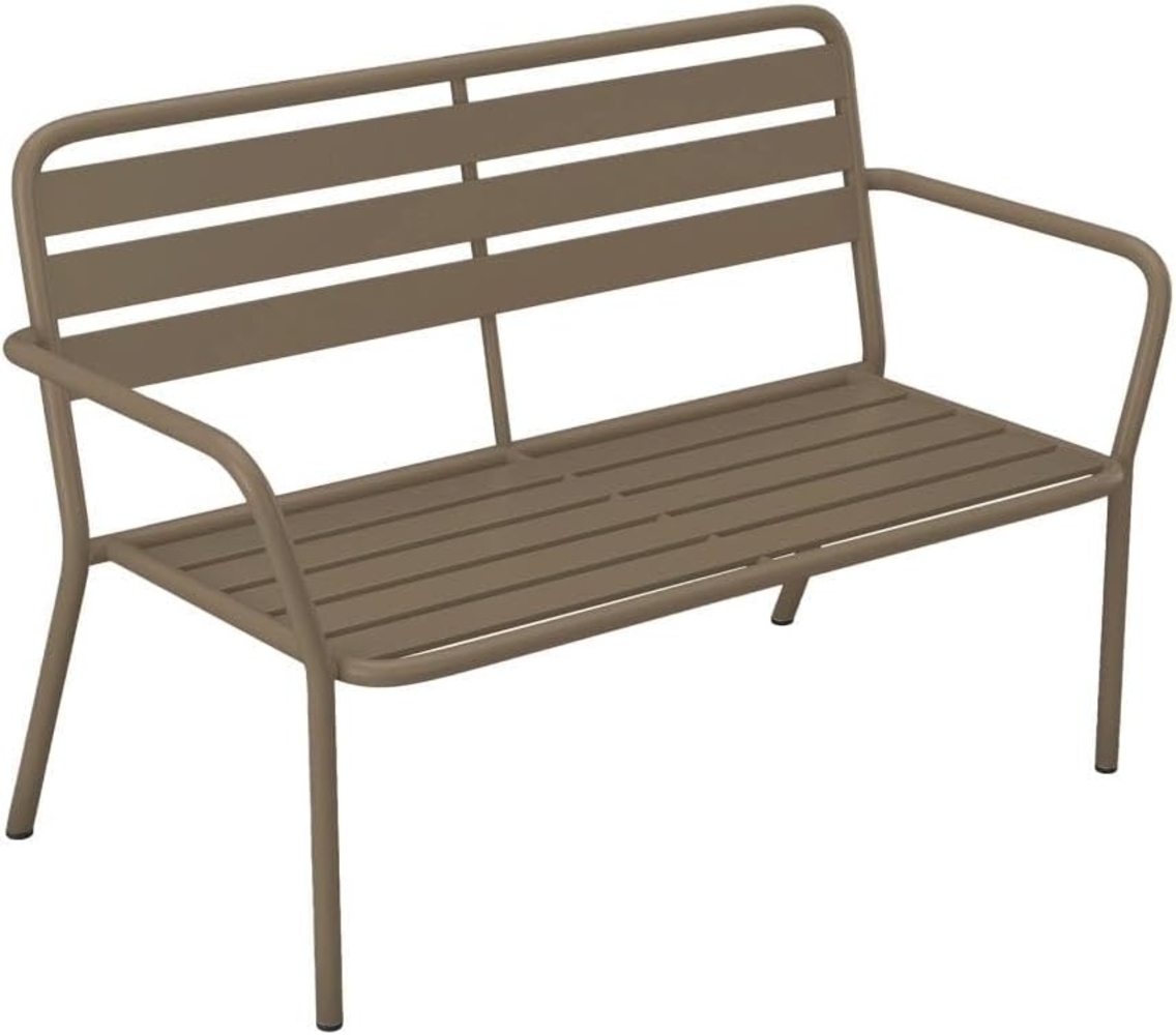 Vente-unique - Gartenbank - Metall - Taupe - MIRMANDE von MYLIA Bild 1