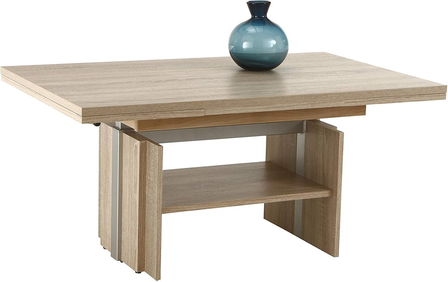 Hela 'Jerome' Couchtisch, Wohnzimmertisch, Eiche Sägerau Dekor, höhenverstellbar & ausziehbar Bild 1