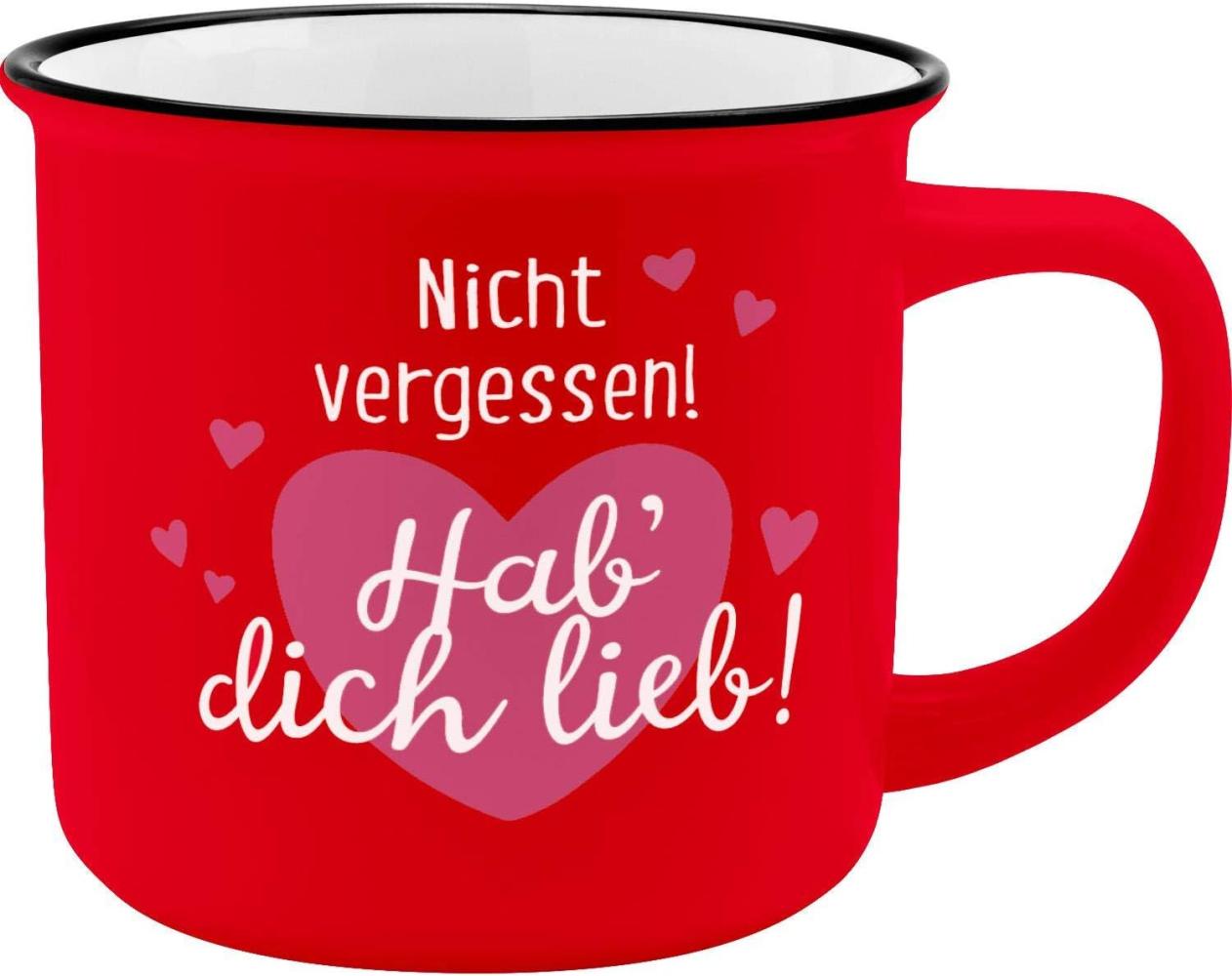 Becher Nicht vergessen! Hab dich lieb! Bild 1