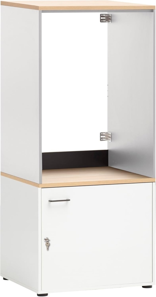 Schildmeyer Waschmaschinenumbau und Mehrzweckschrank Set Solea 702003, weiß matt, 67,1 x 60 x 154,7 cm Bild 1