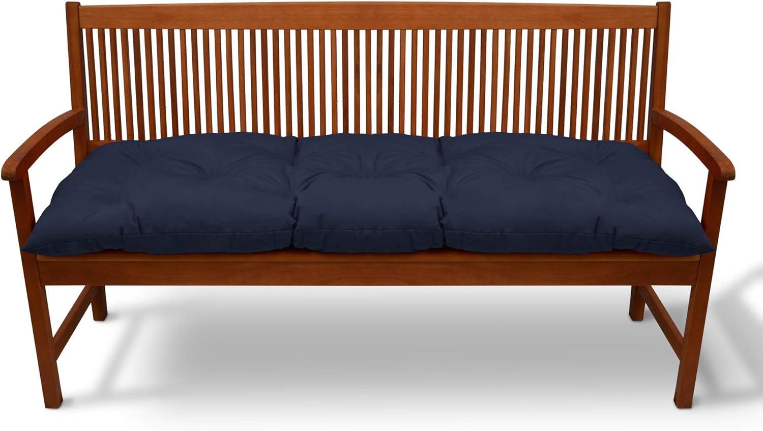 Beautissu Bankpolster Flair BK Dunkelblau, 150x50x10cm Bild 1