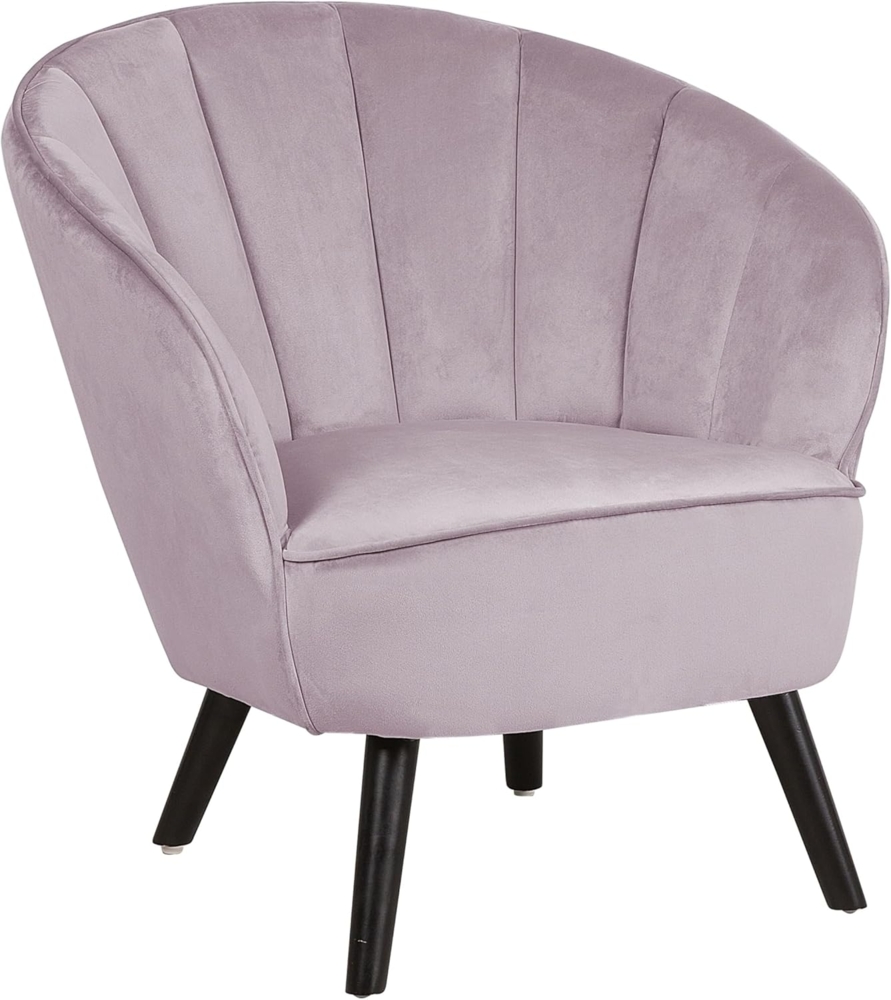 Sessel Samtstoff rosa DALA Bild 1