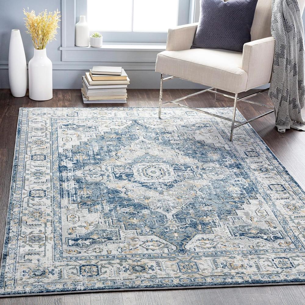 Surya DALILA Teppich Blau 160 cm 220 cm 160x220cm Bild 1