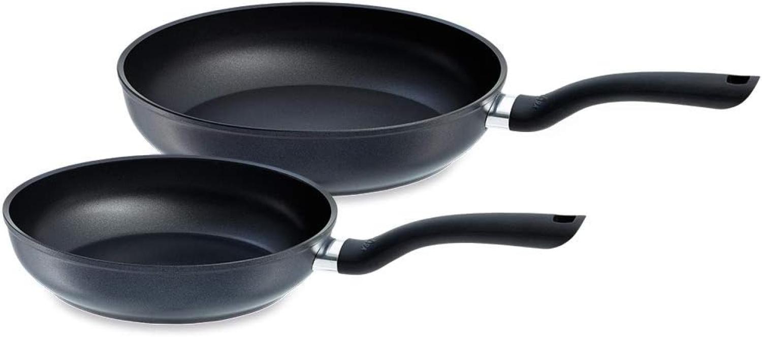 Fissler Cenit Induktion Pfannenset 24 cm/28 cm, Bratpfannen, Pfanne, Stielpfanne, Aluminium, Schwarz, 045 301 02 100 0 Bild 1