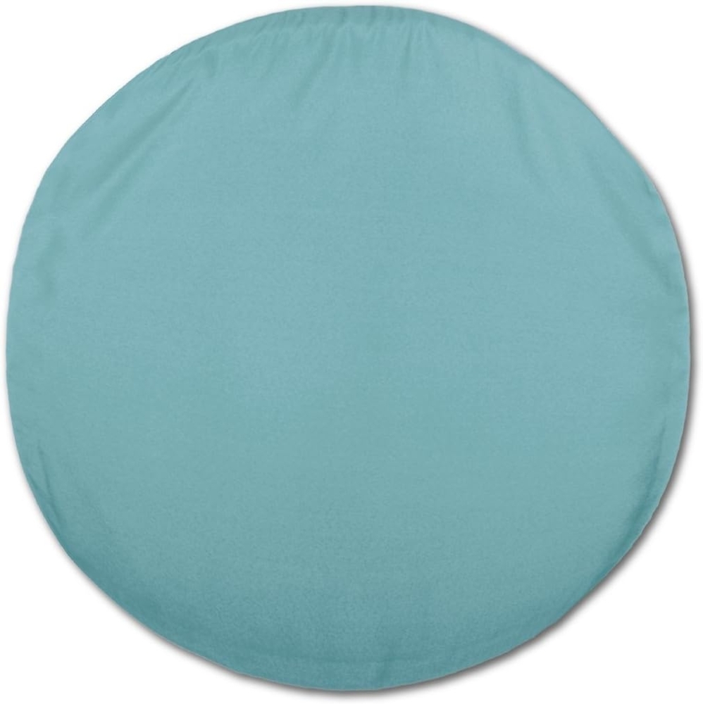 Kissenhülle Dekokissen Kissenbezug Microfaser - viele Größen und Farben Türkis Ø 30 cm Bild 1