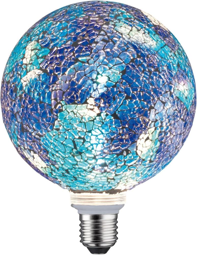 Paulmann 287. 50 LED G125 E27 Miracle Mosaic Blau 2. 700K dimmbar Bild 1