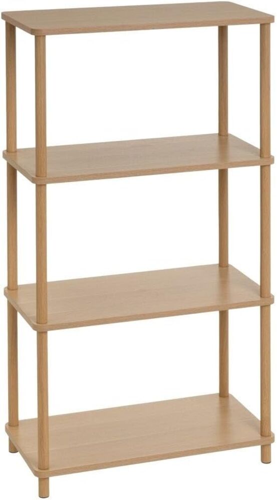 Bodenregal mit 4 Böden aus MDF und Metall in Natur Bild 1