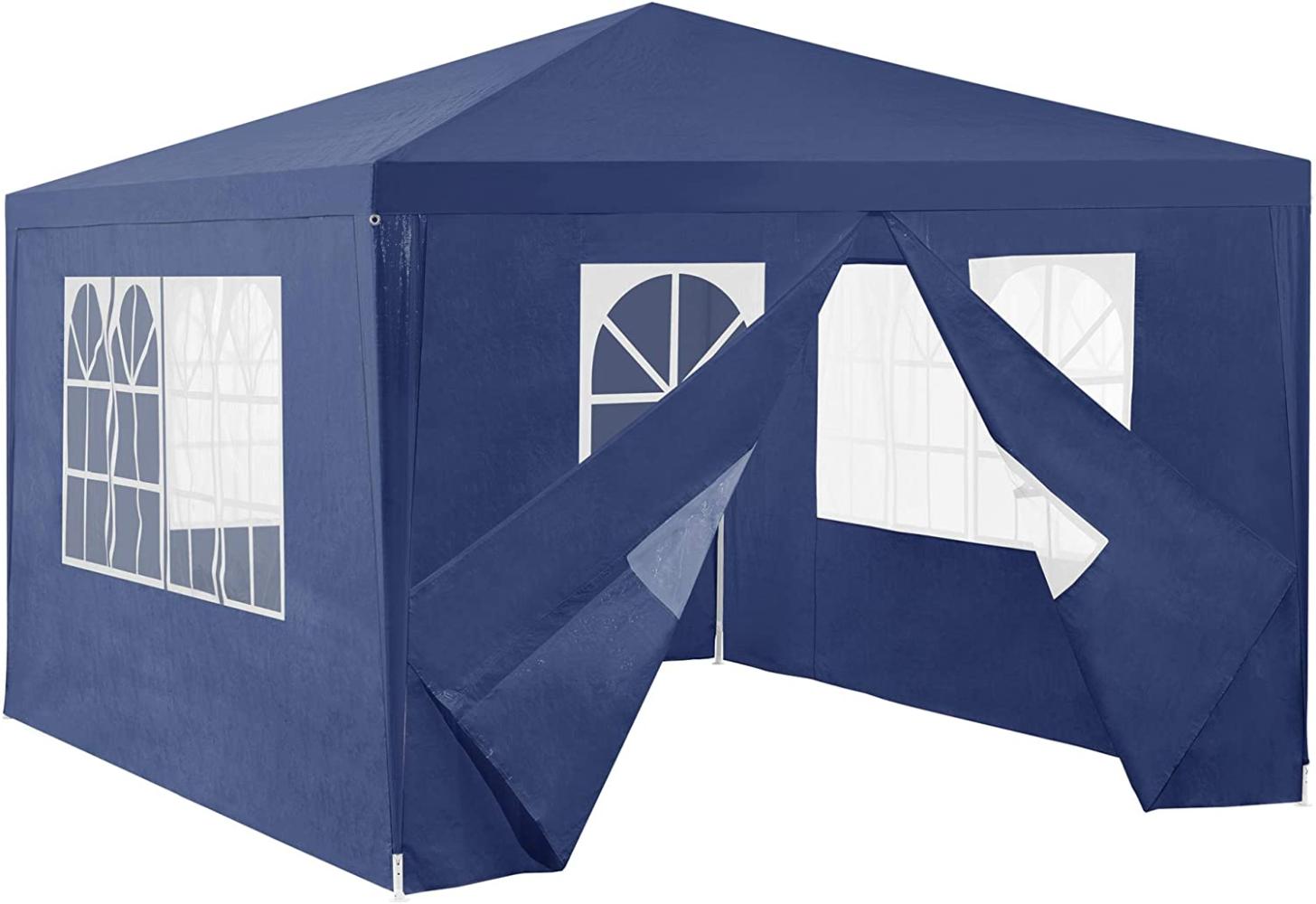 Pavillon Wedau 400x300x255 cm Dunkelblau casa. pro Bild 1