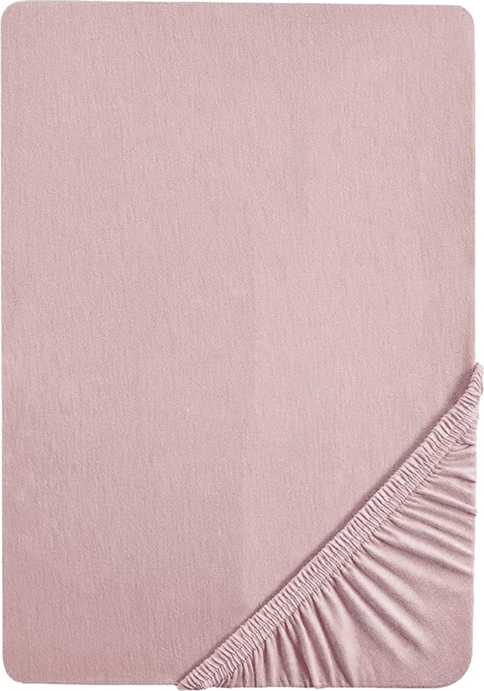 roba Spannbettlaken Lil Planet 40 x 90 bis 45 x 90 cm - Spannbetttuch für Babybetten & Wiegen - Rosa Bild 1