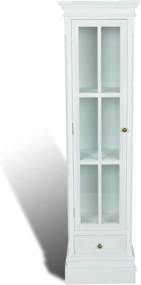 vidaXL Bücherregal 3 Fächer Weiß Holz 60639 Bild 1