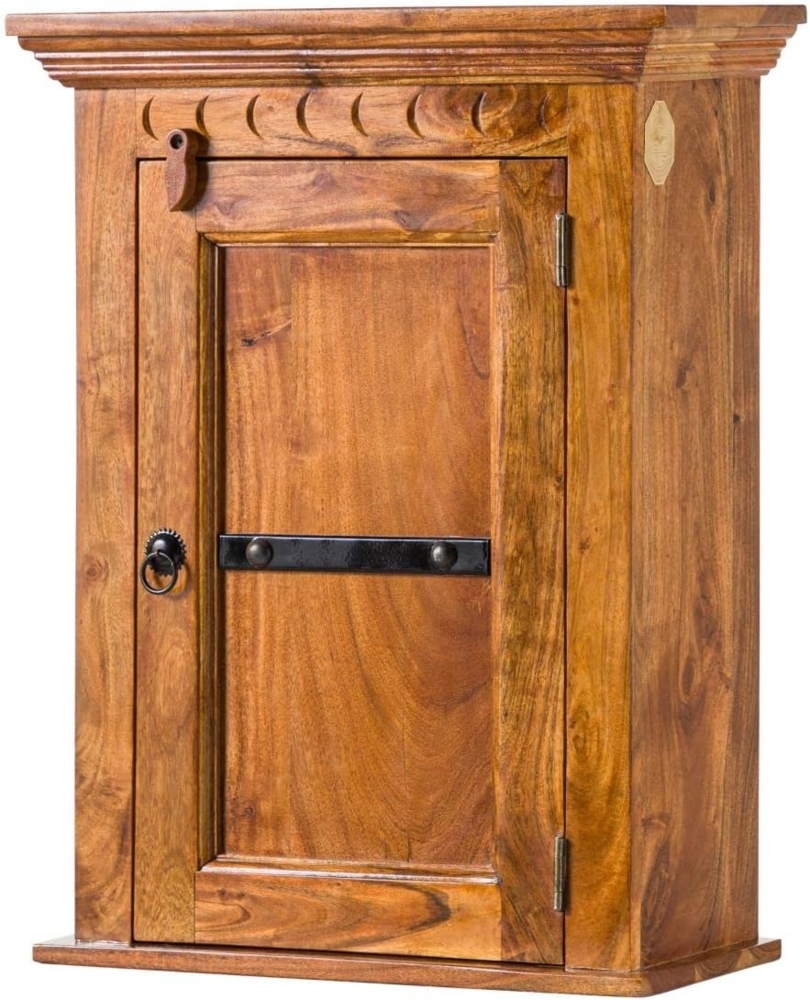 Massivmoebel24 Hängeschrank #01003 (Hängeschrank Akazie 52x24x69 honig lackiert OXFORD #01003) Bild 1