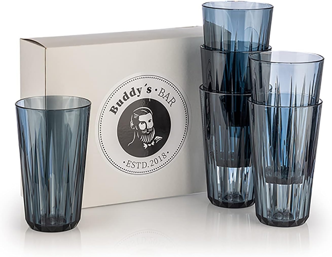 Buddy's Becher Buddy´s Bar, Kunststoff, 6er Set, Tritan Kunststoff, Kristallglas-Optik, wiederverwendbar Bild 1