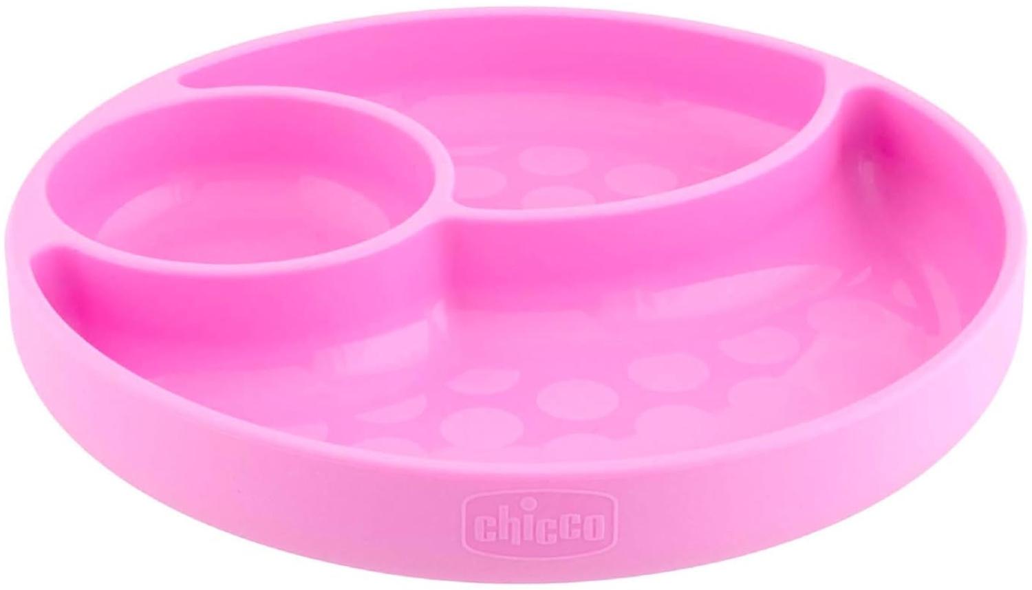 Chicco 00010216100000 Teller für Kleinkinder Pink Silikon Junge/Mädchen 1 Jahr(e) Bild 1