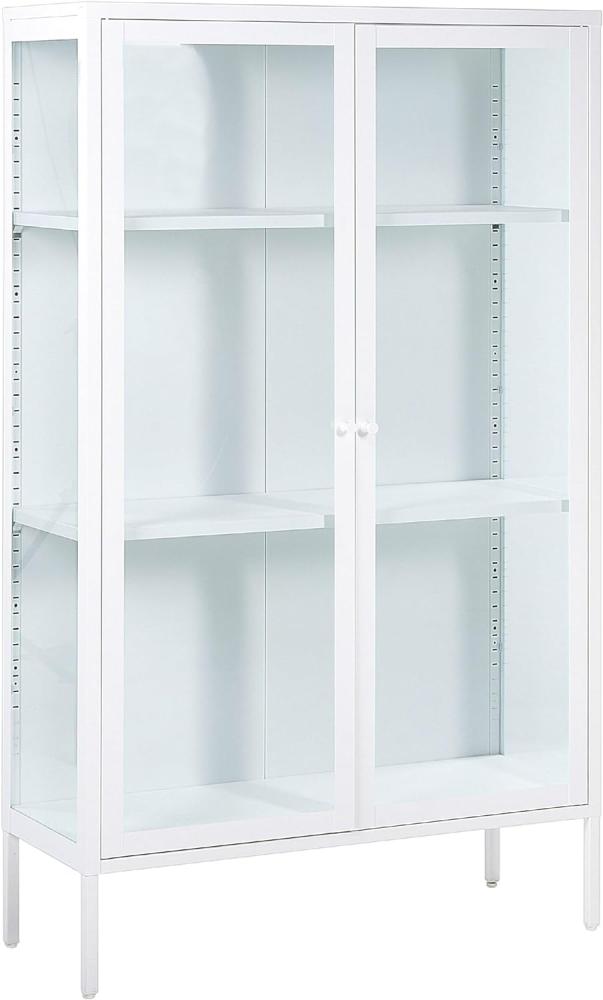 Vitrine NASH Metall 90 cm 35 cm Weiß Bild 1