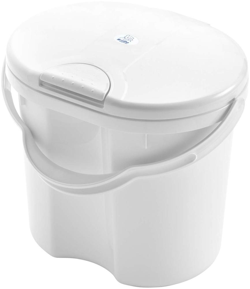Rotho Babydesign TOP Windeleimer, Tipp-Deckel, 11l, Ab 0 Monate, TOP, Weiß, 200020001 Bild 1