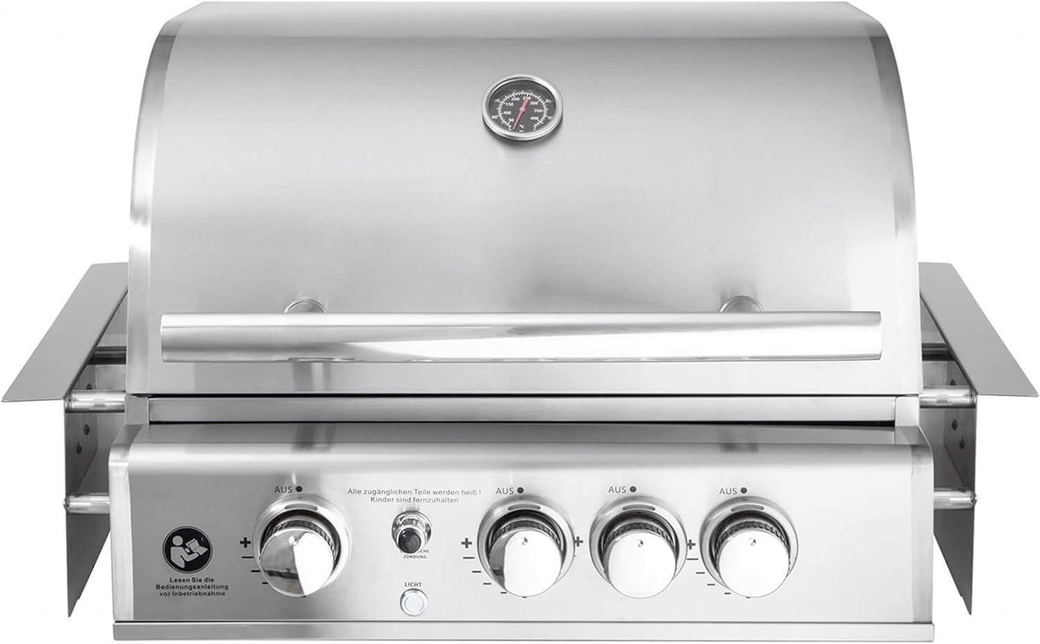 ALLGRILL Einbau-Gasgrill CHEF M Edelstahl Built-In Air System, 3 Brenner, Backburner 100949 Bild 1