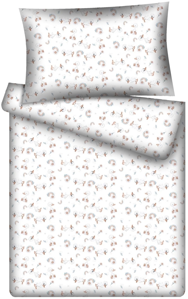 KiGATEX Kinderbettwäsche KiGATEX Set 2-teilig, 100x135 + 40x60 cm, für Mädchen + Jungen, 100% Baumwolle, weich & atmungsaktiv, waschbar bei 60°C Bild 1