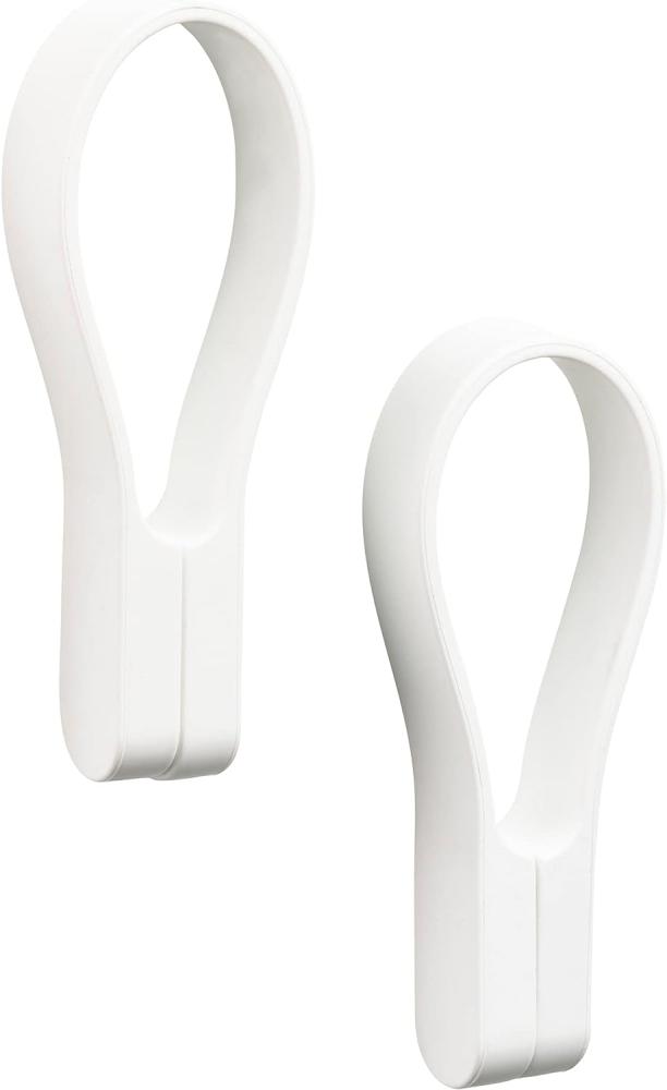 Zone Denmark Handtuchhalter Loop Magnet, 2er Set, Handtuchaufhänger, Handtuchclip, Silikon, White, 27925 Bild 1