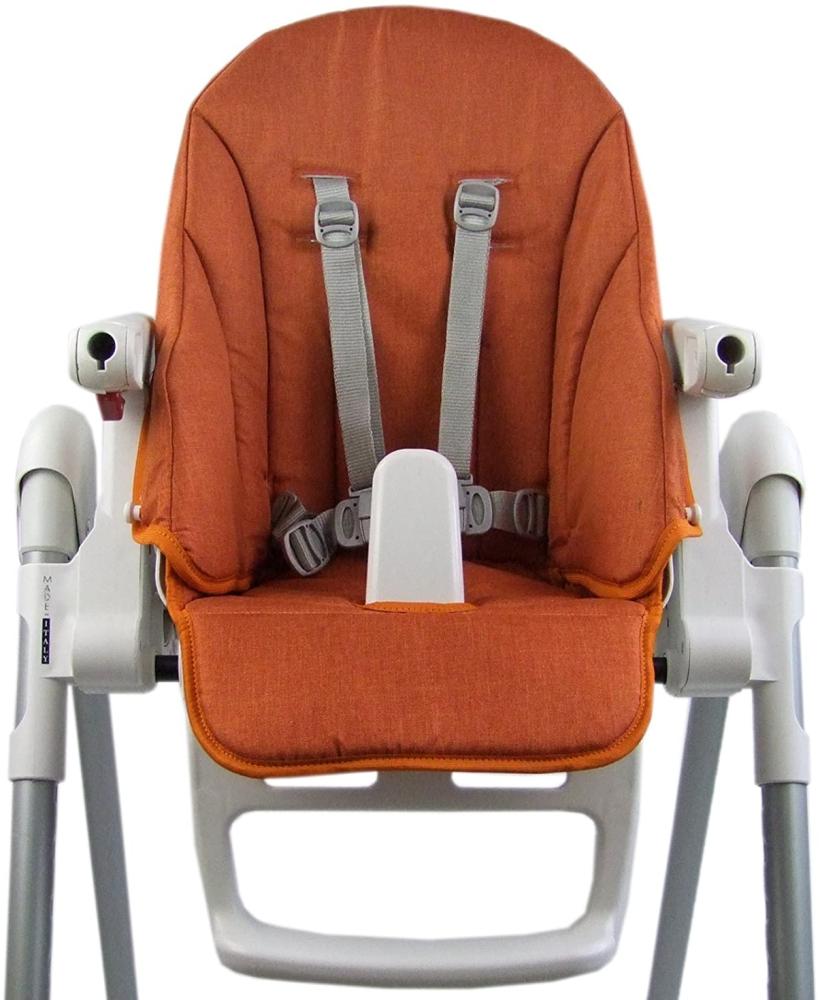 BAMBINIWELT Ersatzbezug Sitzkissen Bezug kompatibel mit Peg Perego Prima Pappa ZERO3 & SIESTA (meliert orange) Bild 1