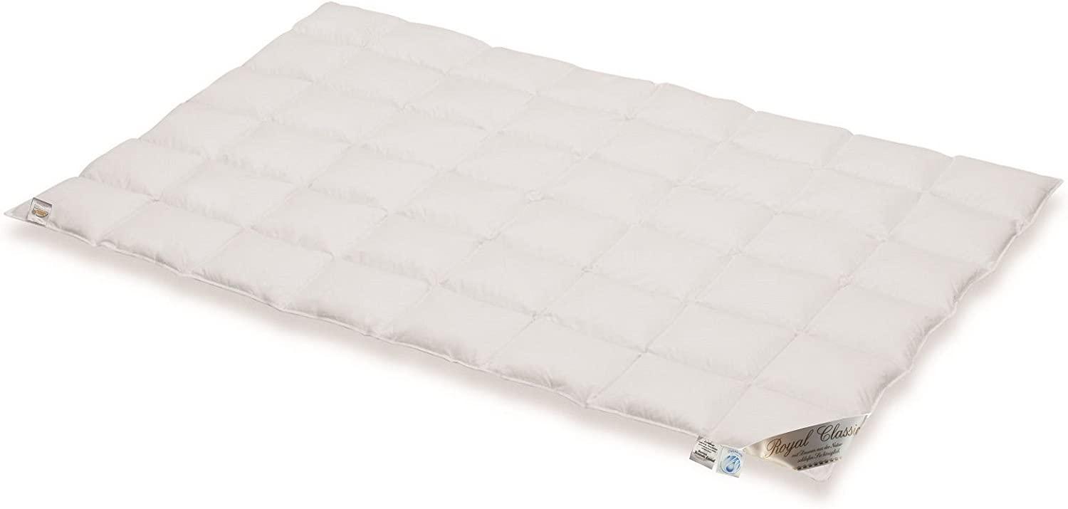 Typ Eiderdaune 100% Daune Royal Classic extra warme Winterdecke 155x220 cm Hochsteg Bild 1