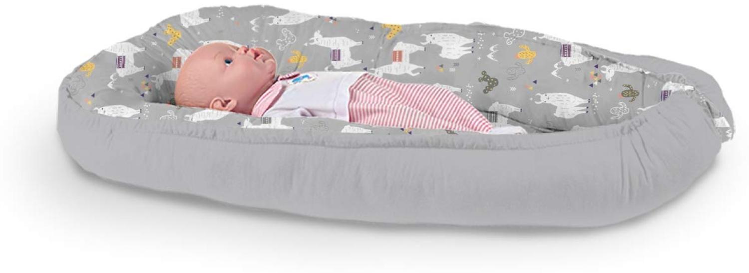 Multifunktionale Kuschelnest Babynest Kokon für Babys und Säuglinge, Nestchen, Reisebett, 100% Baumwolle, antiallergisch Bild 1