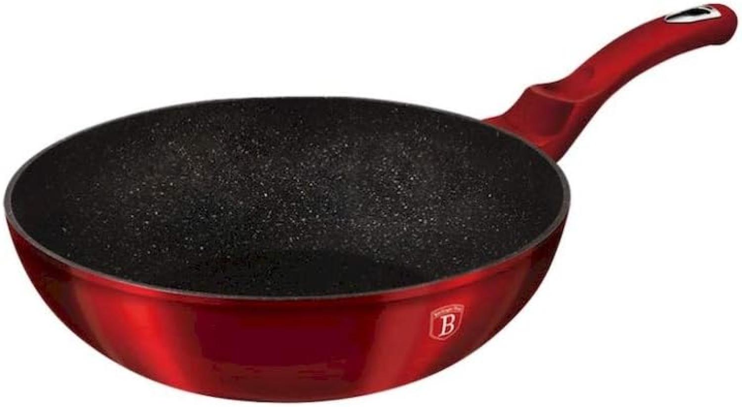 Berlinger Haus Berlinger Haus Granit-Wok 30 cm Metallic Line Burgundy BH6166 Bild 1