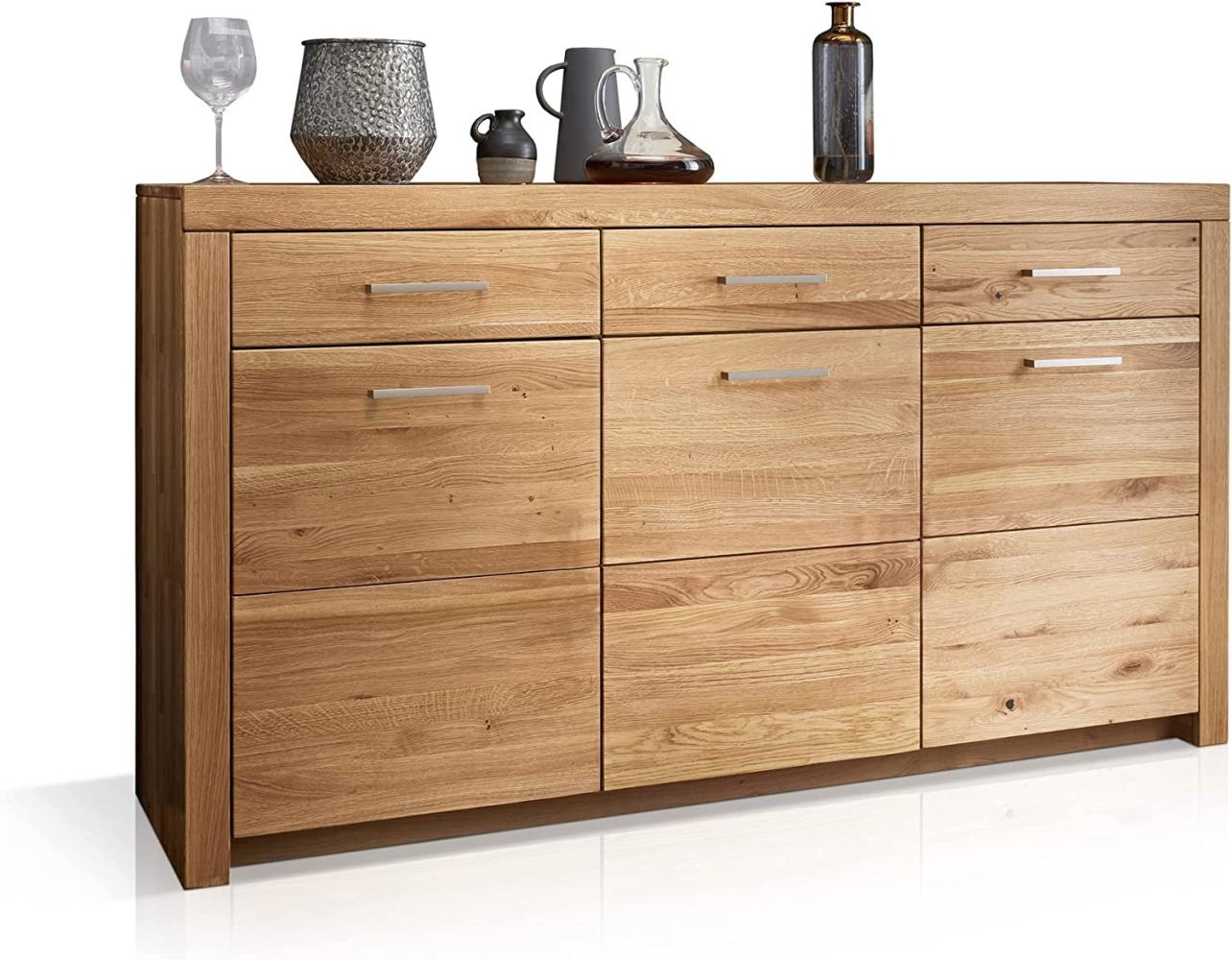 Möbel-Eins KAMILLA Sideboard II, Material Massivholz, Wildeiche geölt Bild 1