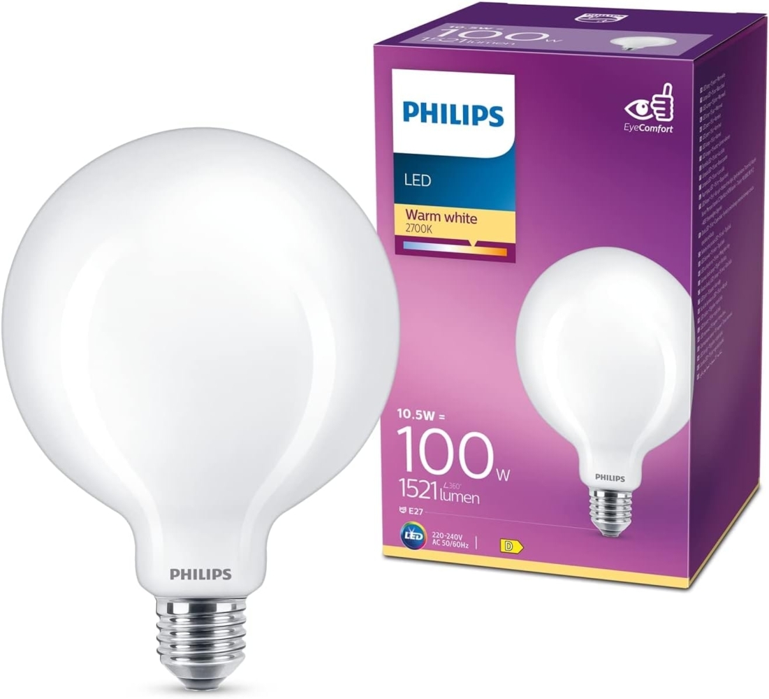Philips LED classic Lampe 100W E27 warmweiß 1521 Lm matt Bild 1