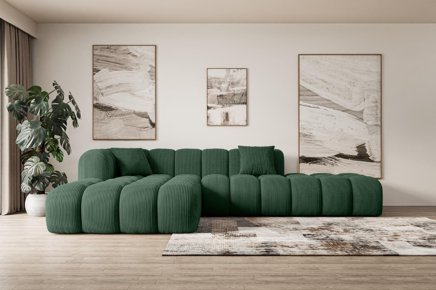 ALTDECOR Ecksofa OLEA-L2, Sofa Praktische Bequeme Funktionsecke Couch L-Form Eckcouch, Corner Sofa U-Form Vielseitige Sofa Wohnlandschaft Wohnzimmer Bild 1