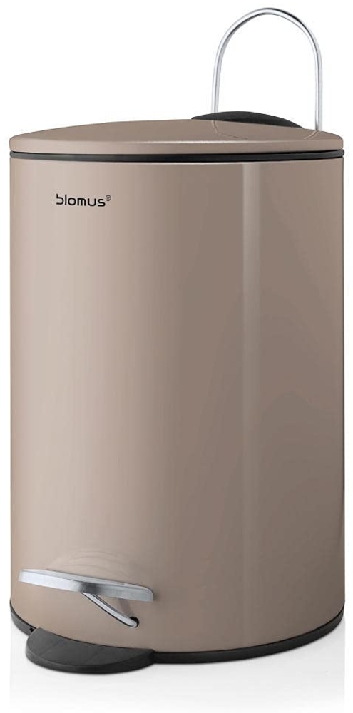 Blomus 'Tubo' Treteimer, Kunststoff / Stahl pulverbeschichtet, 3 Liter, Taupe Bild 1