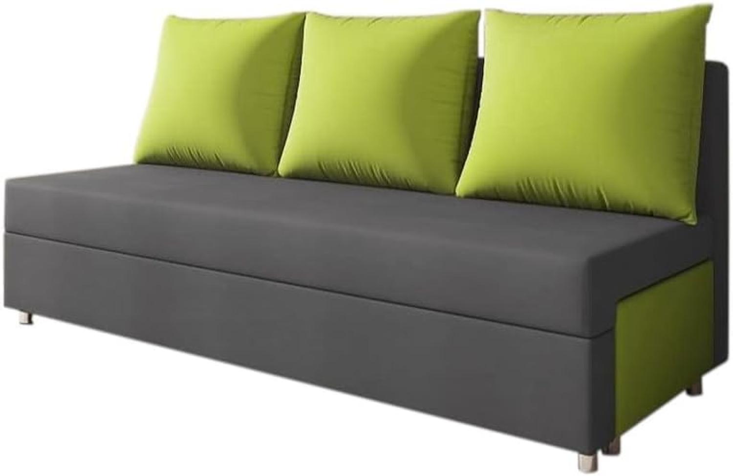 Polstersofa LISA, grau+grün (alova 48/alova42) Bild 1