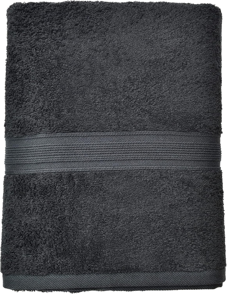 leevitex® Saunatuch Frottee XXL, (1-St), 80 x 200 cm, extra groß & saugfähig, Schwarz Bild 1