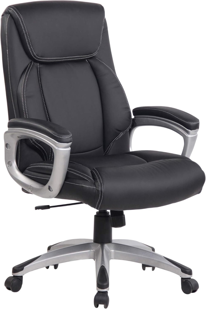 Bürostuhl Leeston Kunstleder, schwarz Bild 1
