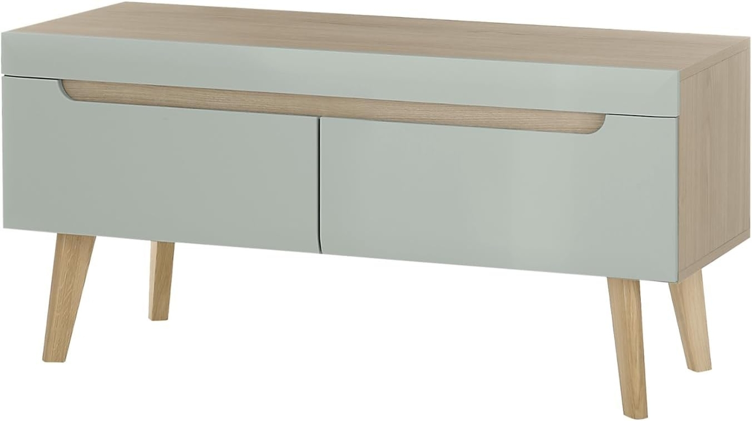 TV-Lowboard Isgard in Pistazie und Eiche 107 cm Bild 1