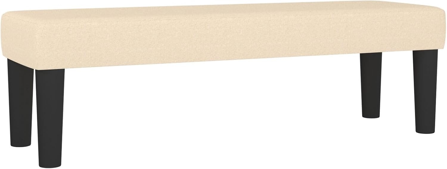 vidaXL Sitzbank Creme 100 x 30 x 30 cm Stoff [346649] Bild 1