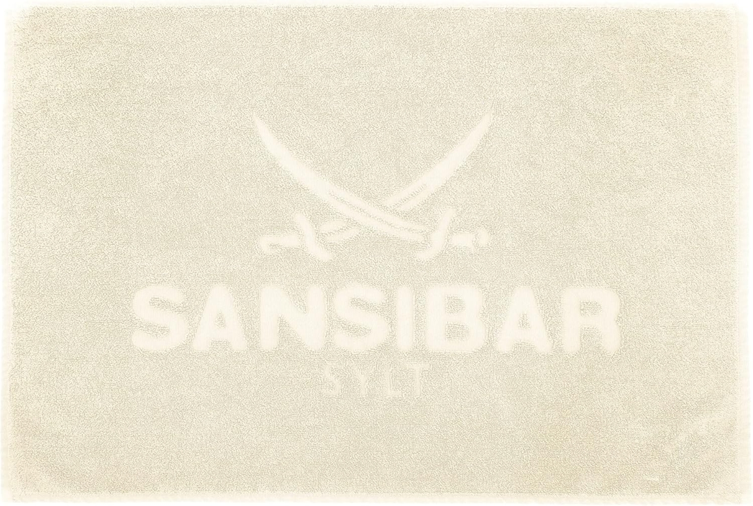 Sansibar Sylt Badematte Badvorleger, Duschvorleger, Badematte 50x80 cm, Hochtiefprägung, strapazierfähig, fußbodenheizungsgeeignet, Rückseite hat keine rutschhemmende Beschichtung, 100% Baumwolle (900 gsm), BxL: 50x80 cm Bild 1