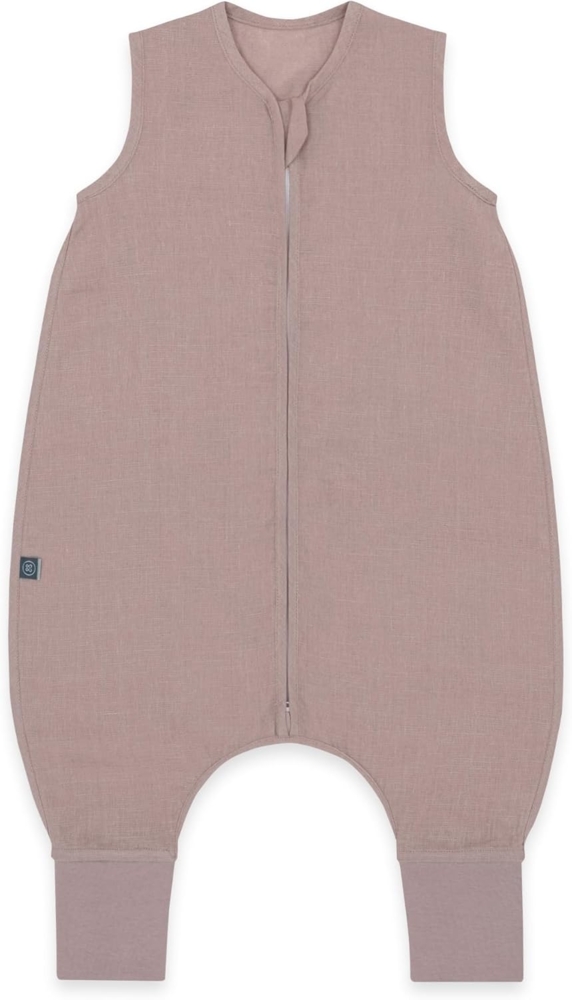 emma & noah Baby Schlafsack mit Füßen 0. 5 TOG, Leinen Schlafsack mit Beinen für den Sommer, 100% Leinen, OEKO-TEX Zertifiziert, Stampelsack für Neugeborene (Essential Berry, 80) Bild 1