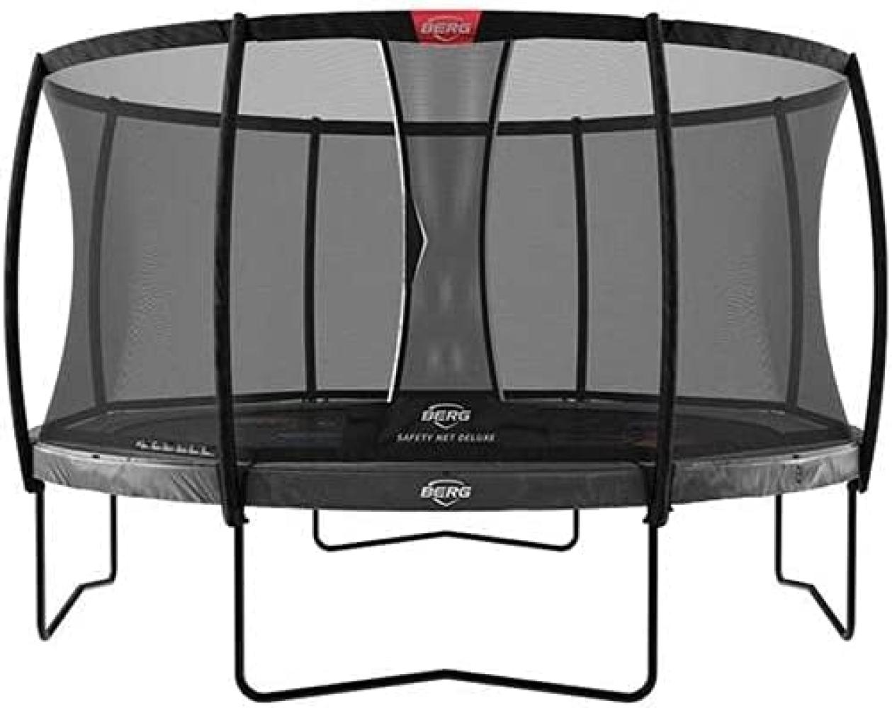 BERG Trampolin rund 430 cm grau mit Sicherheitsnetz Deluxe Elite Regular Levels Bild 1